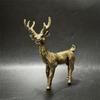 Three-Dimensional Brass Elk Statue Brass Miniature Elk Ornament  Christmas Gift
