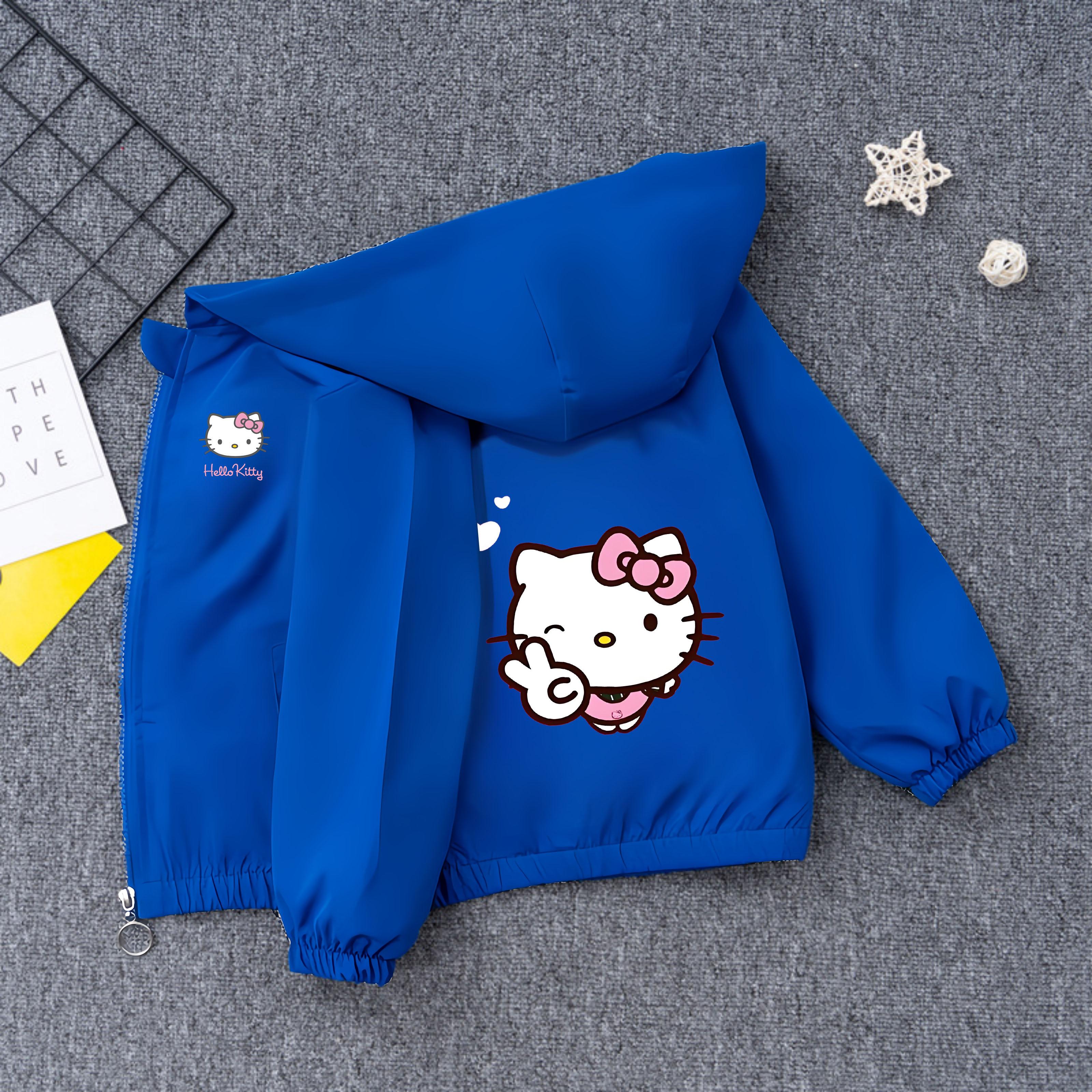 

Sanrio Hello Kitty Grils Jacket Spring Autumn Zipper Casual Windbreaker Coat Children s Wear Comfortable Fit 12M(80cm)