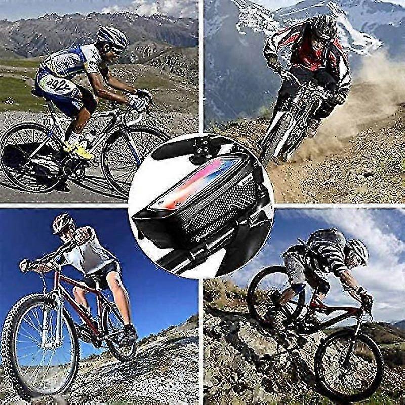 Waterproof Phone Bike Bag, Bike Phone Holder Frame With Sensitive Touch Screen Bike Handlebar Bike Bag Handlebar Mtb Motorcycle Large Capacity Smartph