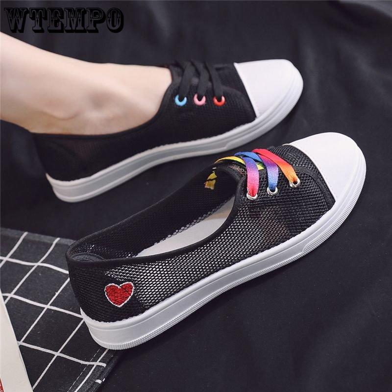 

Женская обувь, летние ажурные сетчатые студенческие туфли с сеткой, парусиновая обувь на плоской подошве с джокером, женская обувь с одной педалью