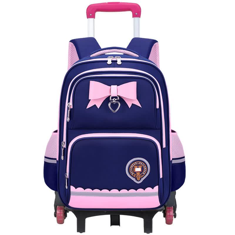 Xinjingzhou Abnehmbarer Kinder-Trolley-Schulrucksack