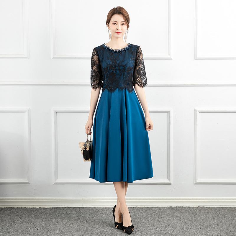 

Evening dress, wedding socialite short, small temperament, usually can wear slim dinner party dress XXXL