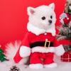 Herbst Winter Steh-Weihnachtsoutfit für kleine Hunde und Katzen - Passend für Teddy, Bichon