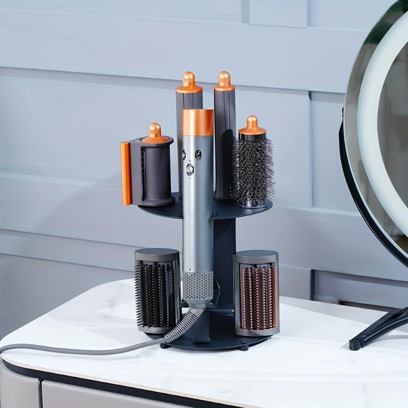 Drill-free Storage Rack for Dyson Airwrap Curling Iron & Hair Dryer and Accessories Organizer Stand Wall-Mount or Desktop Shelf