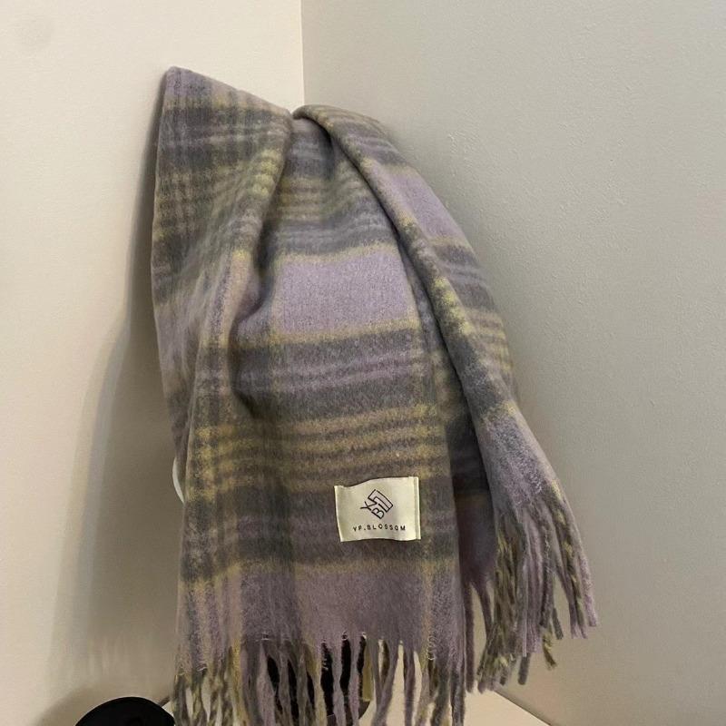 Winter new high-end wind warm scarf soft men's women's universal scarf women's winter