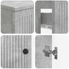 3 piece Bathroom Cabinet System EDE Concrete Grey Engineered Wood