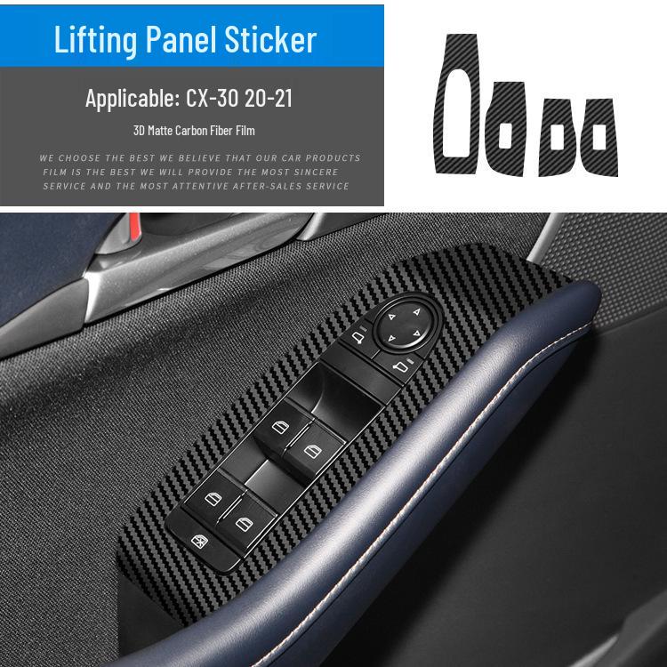 Mazda CX5/CX30 (17-21) Interior Carbon Fiber Sticker - Damage-Free Replacement