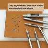 1Pcs Straight Head Leather Craft Tool DIY Leather Punch  Sewing Bag Shoes Belt Watch Band
