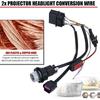 2pcs Car Headlight Lamp Wiring Harness Adapter for Dodge Ram 1500 2500 3500 2013-2018