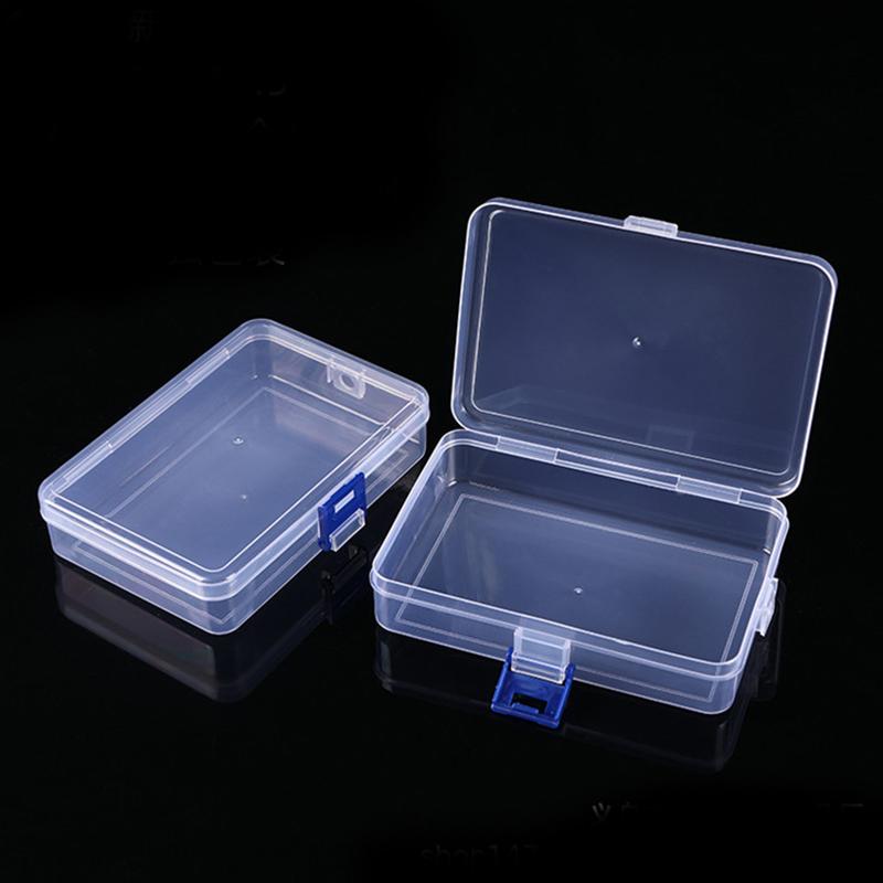 Translucent Storage Box Rectangle Clear Plastic Jewelry Storage Strong robust Packaging Box Earrings Rings Collecting Case