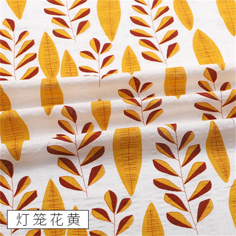 Cotton Dress Thin Cheongsam Summer Pants Fabric Anti Mosquito Dark Cell Seersucker Cotton And Linen Cloth Printing Artificial