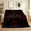 Dark Geometry Flannel Blanket Throw Blanket Soft Warm Sofa Bed Camping Car home Decor Unique Christmas Gift C9302121