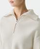 MUSINSA STANDARD WOMAN Women'S Lambswool Ribbed Knit Half Zip [Ivory]