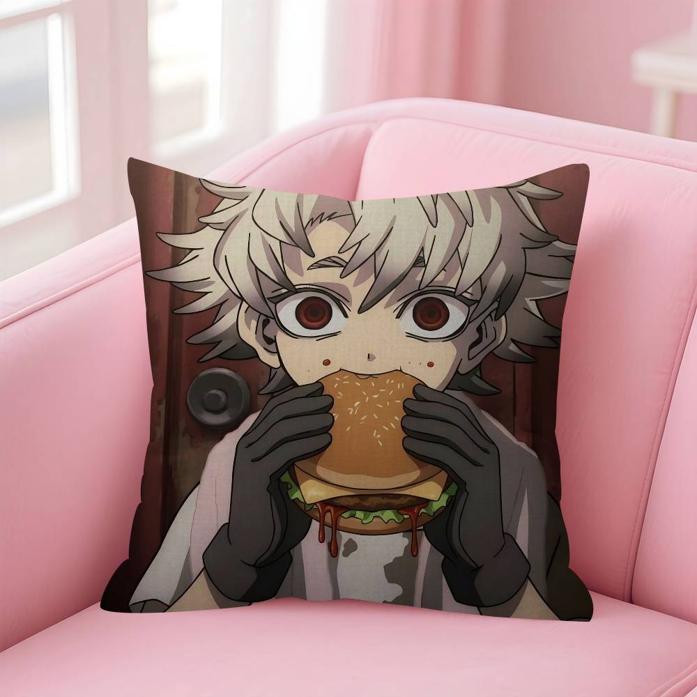 Anime Comic Gachiakuta Riyo Cushion Cover Car Throw Pillow Case For Sofa Car Christmas Gift
