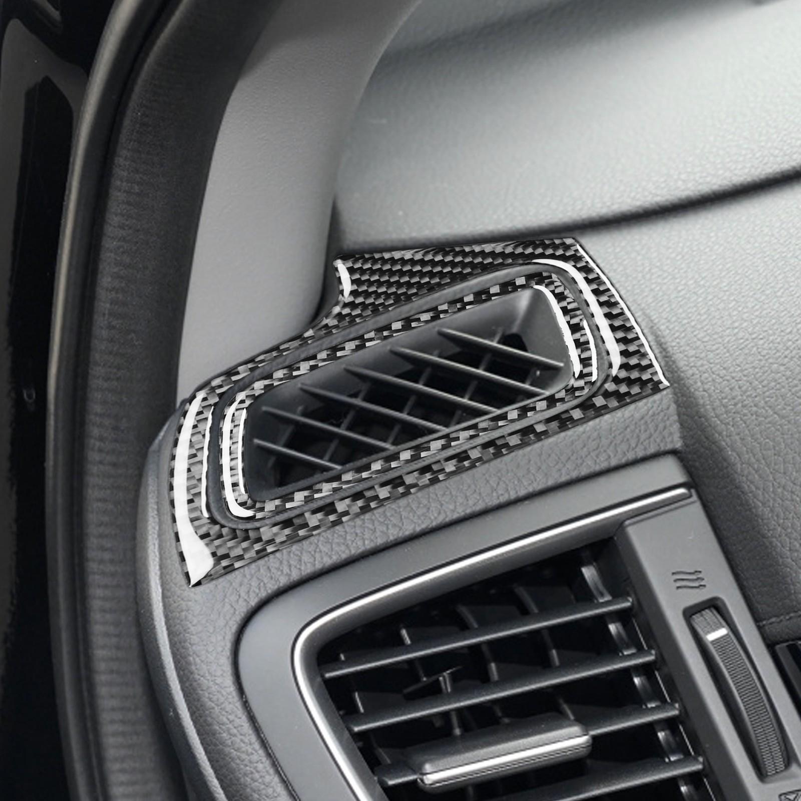 Carbon Fiber Dashboard Air Outlet Vent Cover Trim for Honda CR-V CRV 2017-