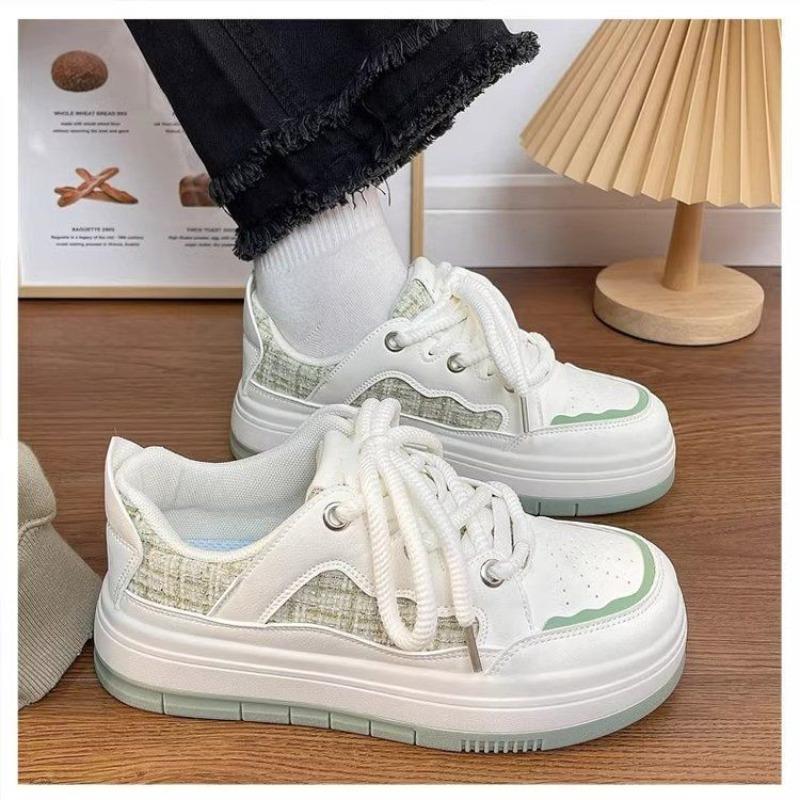 Matcha Board Shoes Women's Autumn New Little White Shoes Women's Trendy Versatile Original Niche Sports Shoes