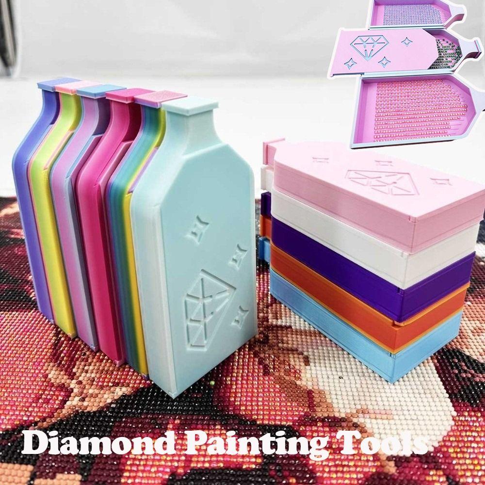 Multi-Color Diamond Painting Tray Kits DIY Craft Art Dot Drill Tray  for Nail Art