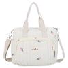 Quilted Multifunctional Baby Diaper Bag with Adjustable Straps Cute Handbags for Women Mom Travel Shopping
