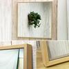 Wall 60cm 60cm Thin Wooden Made in 60 x NA Mirror, Full-Length Mirror, Square, Frame, Frame, Japan, 60cm, Shatterproof, Stylish, Nordic, Natural,