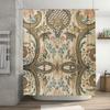 Classic Floral Shower Curtain Damask Print Bathroom Decor for Home Decoration in Bathrooms Kitchens