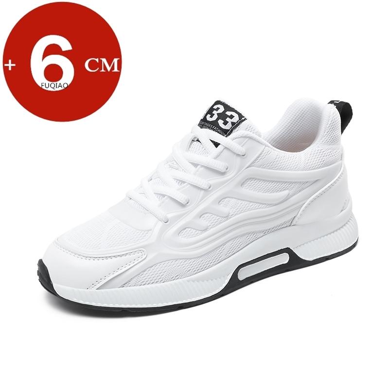 Herren Übergröße 6cm Höhenzunahme Atmungsaktives Mesh Lässige Sportliche Lift-Sneaker Bequeme Elevator-Schuhe Athletische Walking-Schuhe