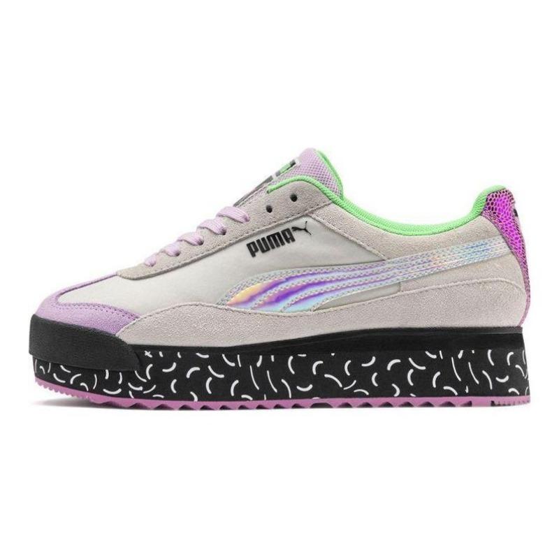 PUMA Roma AMOR DIMENSION Women Low Top Skate Shoes Comfort Versatile Purple 371074-01 38