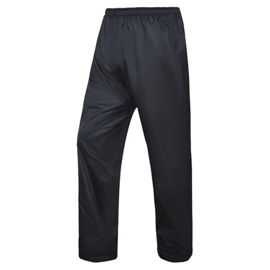 Double Layer Waterproof Rain Pants Ankle-banded Elastic Waistband Flap Pockets Unisex Camping Trekking Climbing Rain Trousers Outdoors Clothing