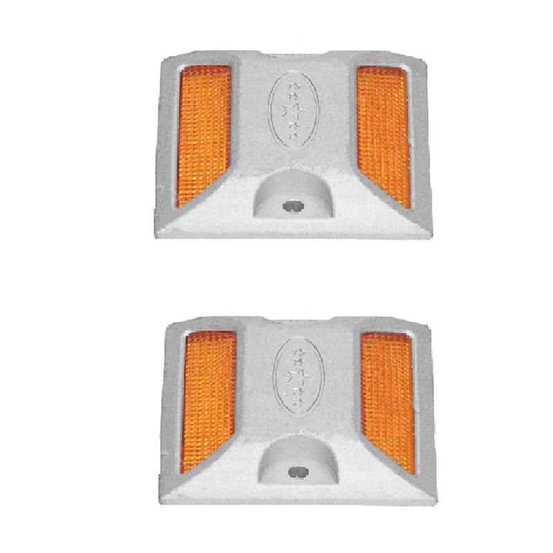 

Дорожные отражатели дорожного указателя Светоотражающий дорожный светильник Прочный алюминиевый прочный дорожный знак ночного видения 2PCS