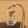 Car Aromatherapy Bottle Pendant Car Diffuser Bottle Empty Car Hanging Glass Bottle Perfume Mini Empty Pendant Aromatherapy
