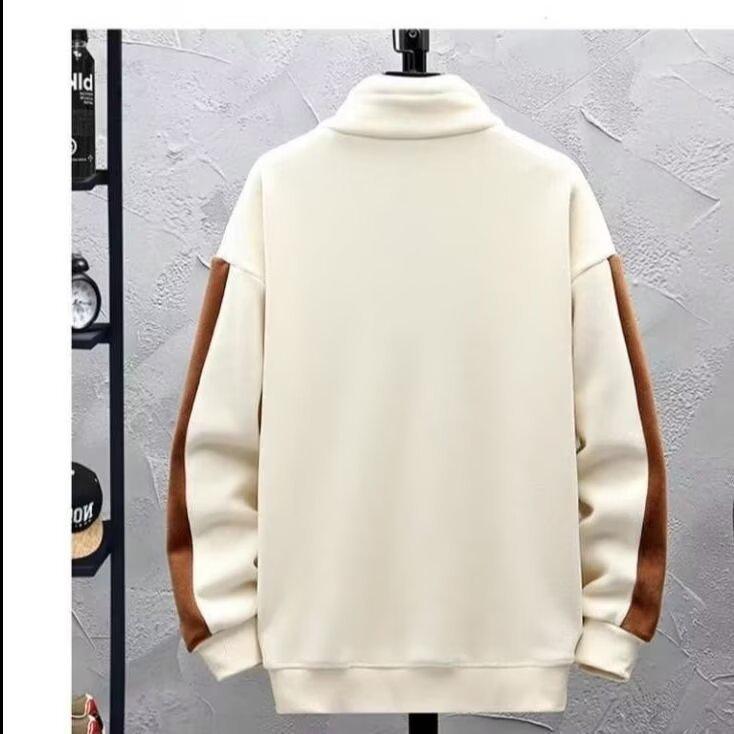 Korean-Japanese Harajuku Men's Double-Sided Fleece Hoodie