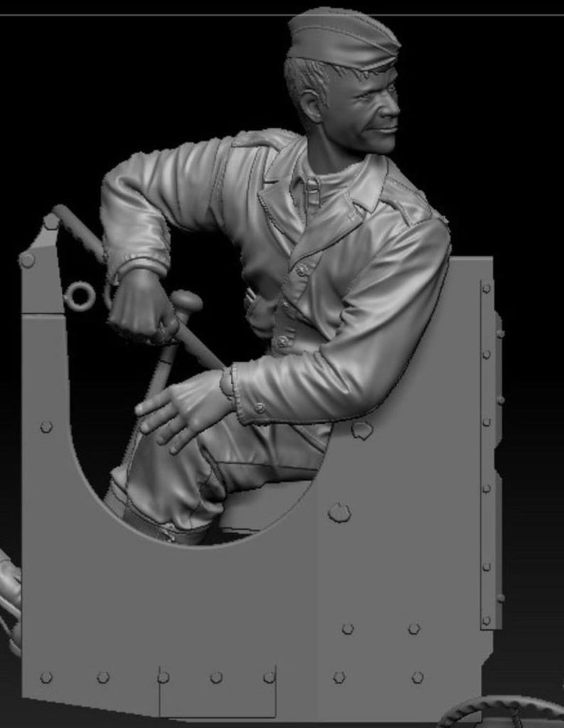 Thunder Model Maßstab 1/35 Amerikanischer Fahrer & Führer M1A1 Schwerer Abschleppwagen Offene Figur Set Resin Bausatz TBF3509 (Menschen)