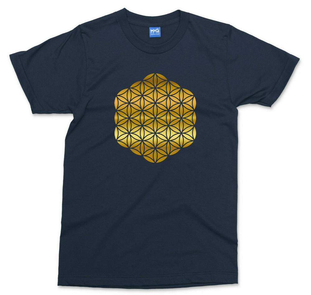 Flower Of Life TShirt Sacred Geometry Chakra Healing Spiritual Meditation Top S
