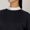 FootJoy Lightweight Sleeve Mock Neck Size M 3/4 Shirt, Navy, Women's, (FJW-F24-S01, 32257-M)