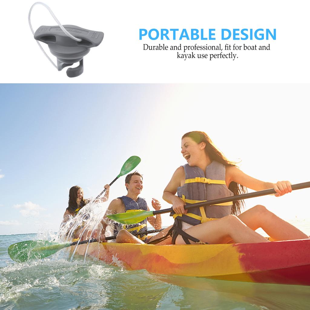 2 st Paddleboard Roterande Huv Kayak Luftskydd Keps Uppblåsningsventil Fodral Adapter