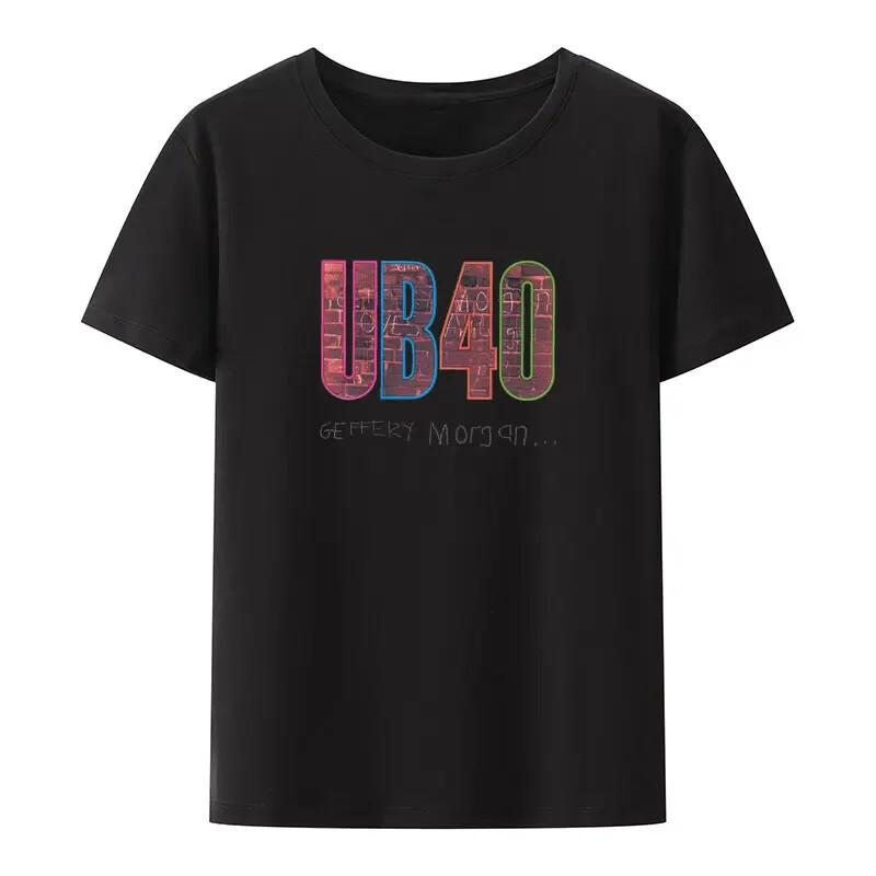 

Ub40 Rock Music Style Print T Shirt Men Women Short Sleeve Reggae Pop Band Retro Unisex T-Shirt L