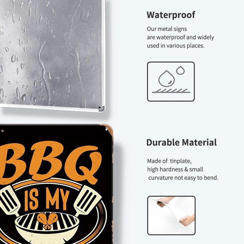 Burger Sign Best in Town 100% Beef BBQ Vintage Decor Hotdogs Kitchen Decorations Wall Plaque Retro Decor Vintage Food Sign