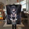 Itachi Uchiha Muster Flanelldecke, Hohe Qualität, Bequem für Alle Jahreszeiten, Heimdekoration, Wärme und Komfort, Perfekt für Geschenke.