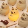 Silicone Cute Cartoon Capybara Night Light USB Rechargeable Timing Dimming Sleep Night Lamp For Children's Room Decor Bedside