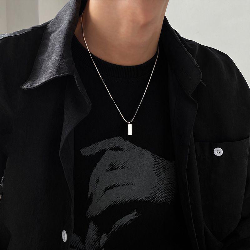 Men's Trendy Letter Necklace: Versatile Light Luxury Cuban Chain Choker