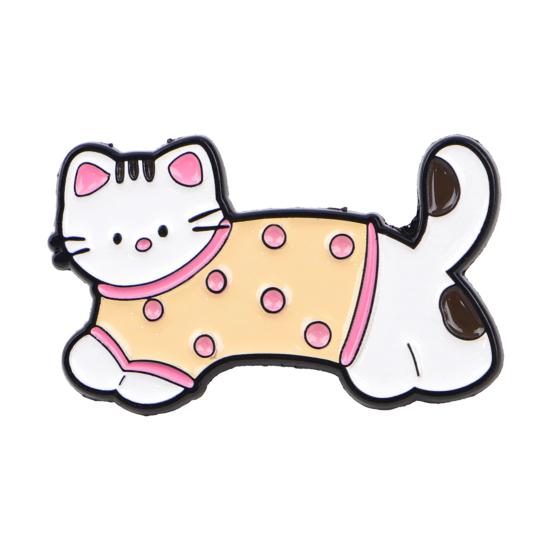 Dog Cat Brooch Cute Dachshund Dog/Kitten Enamel Pin for Women Girls Funny Animal Lapel Pin for Backpack Clothes Hat Jacket