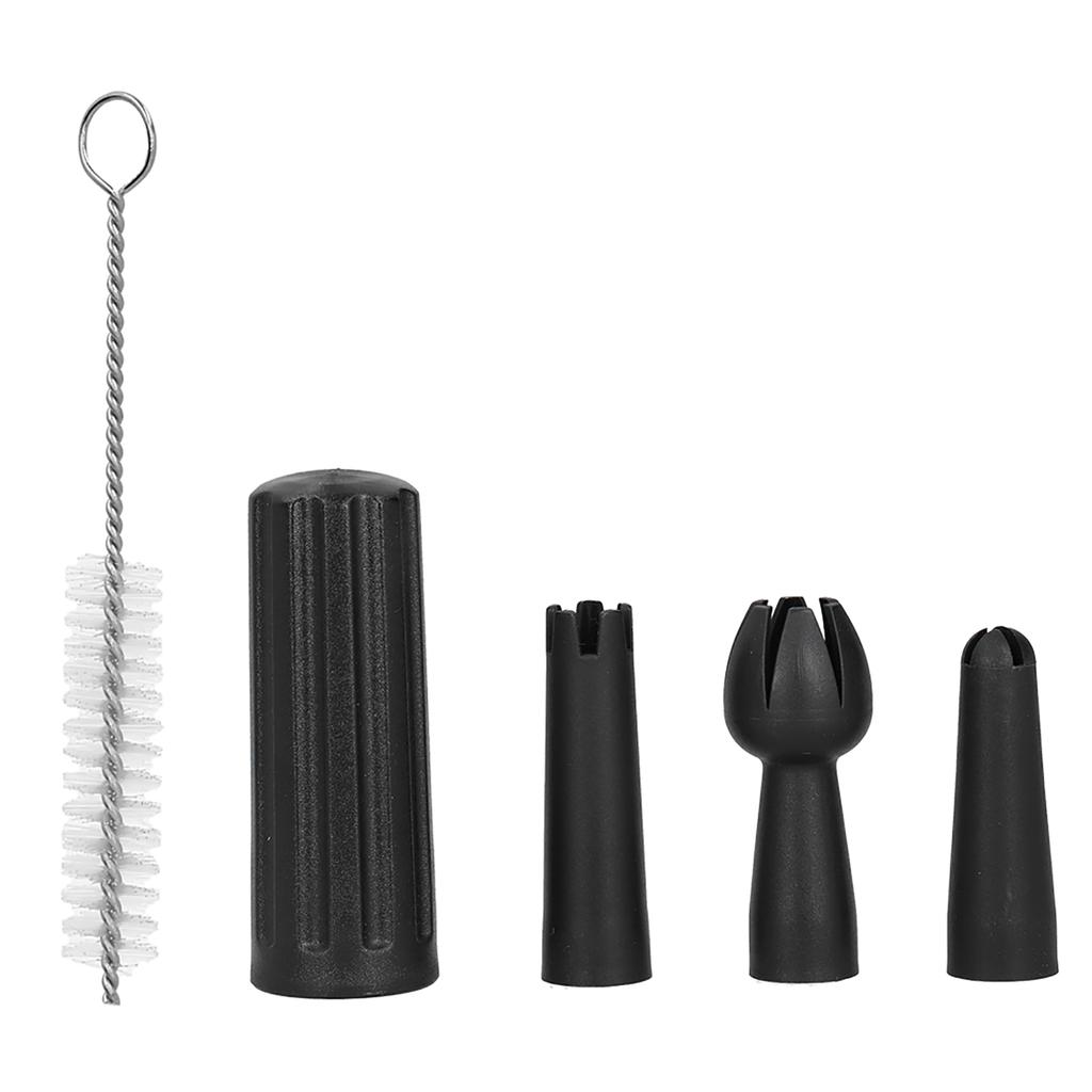 Aluminiumslegering Flødeskumssprøjte Skummere Dispenser Kage Dessert Værktøj med 3 Dekorationstyler
