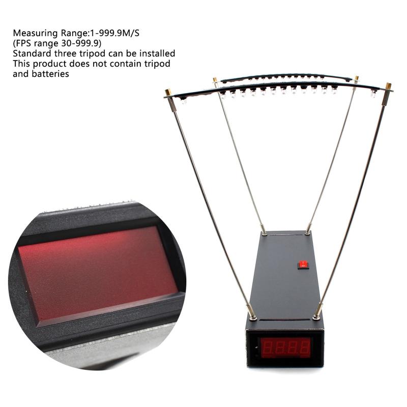 Ballistic Precision Chronograph 30-9999 FPS Speed Meter Large Effective Area Meter Used for Tennis Badminton Shooting