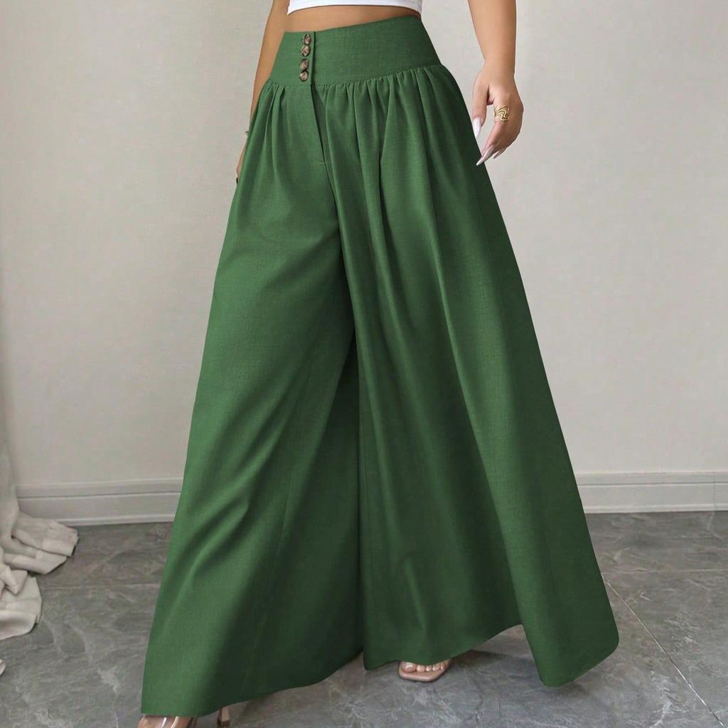 Women'S High-Waisted Wide-Leg Pants with a Loose And Flowing Silhouette, Perfect for Casual Attire And Easy to Match with Various Outfits