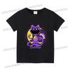 Smilings Critters Tshirt for Girls Boys Cartoon Tee Summer Anime Printed Tops Short Sleeve Tshirts Children Breathable Clothes