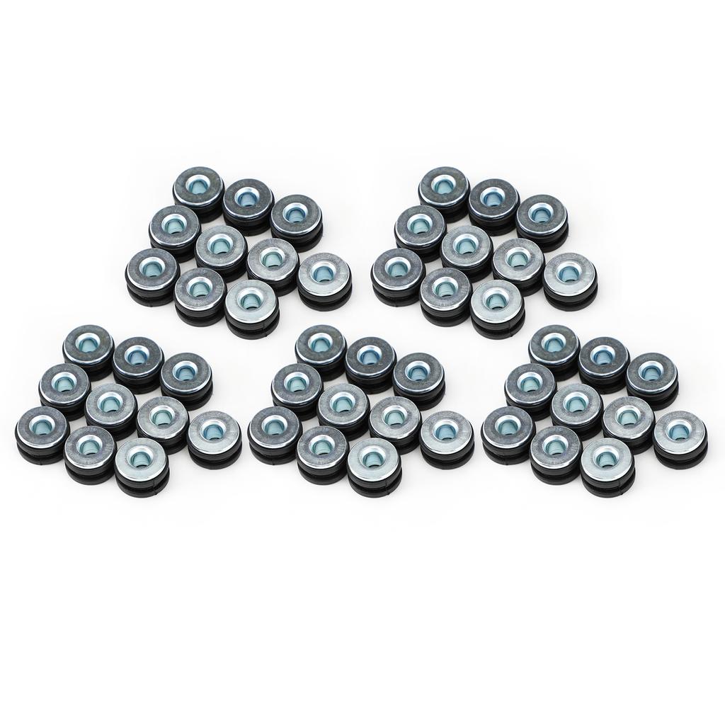 50X Kullanışlı 6Mm Evrensel Motosiklet Kauçuk Rondelalar Cıvata Kiti Yedek