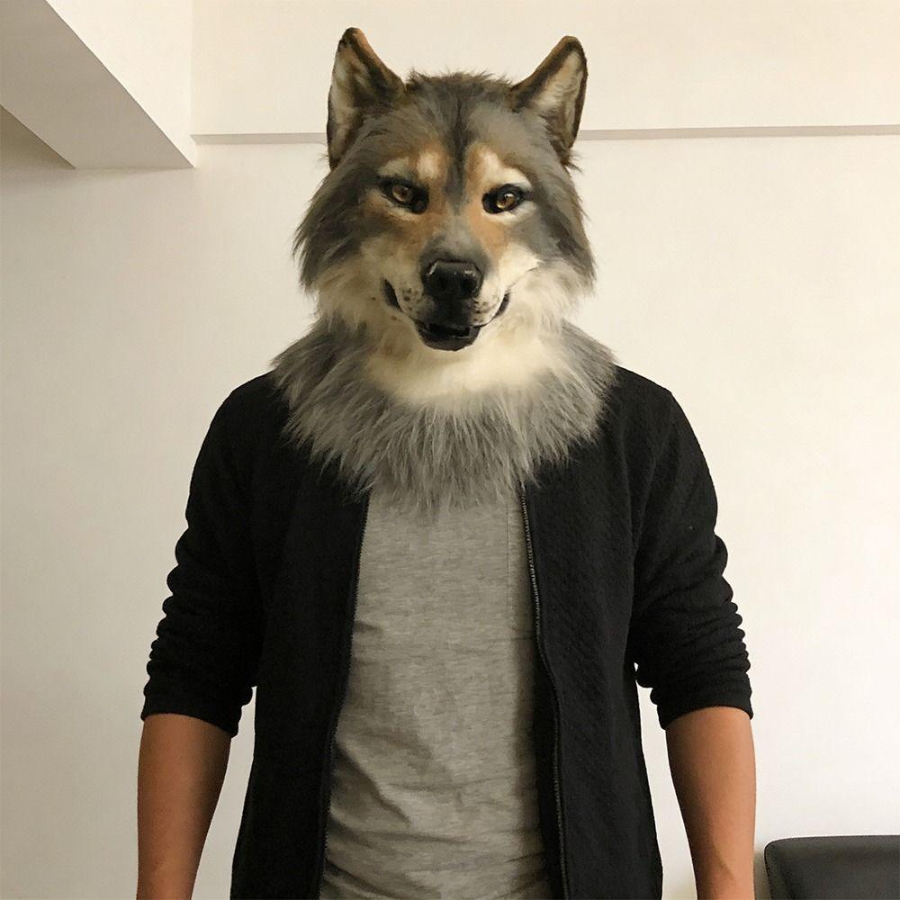 Venetian Party Eagle Mask Simulation Animal Wolf Mask Halloween Hood Mask  Party Makeup Ball