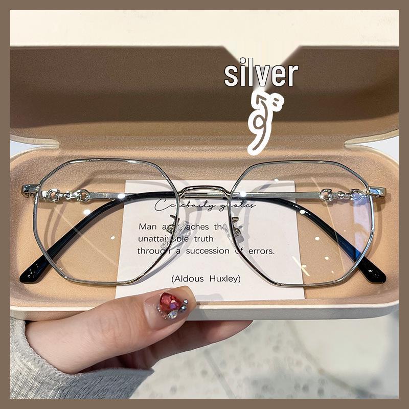 Brillenfassung im koreanischen Stil mit Blaulichtfilter, Unisex-Trenddesign für kleinere Gesichter, Studentenstil