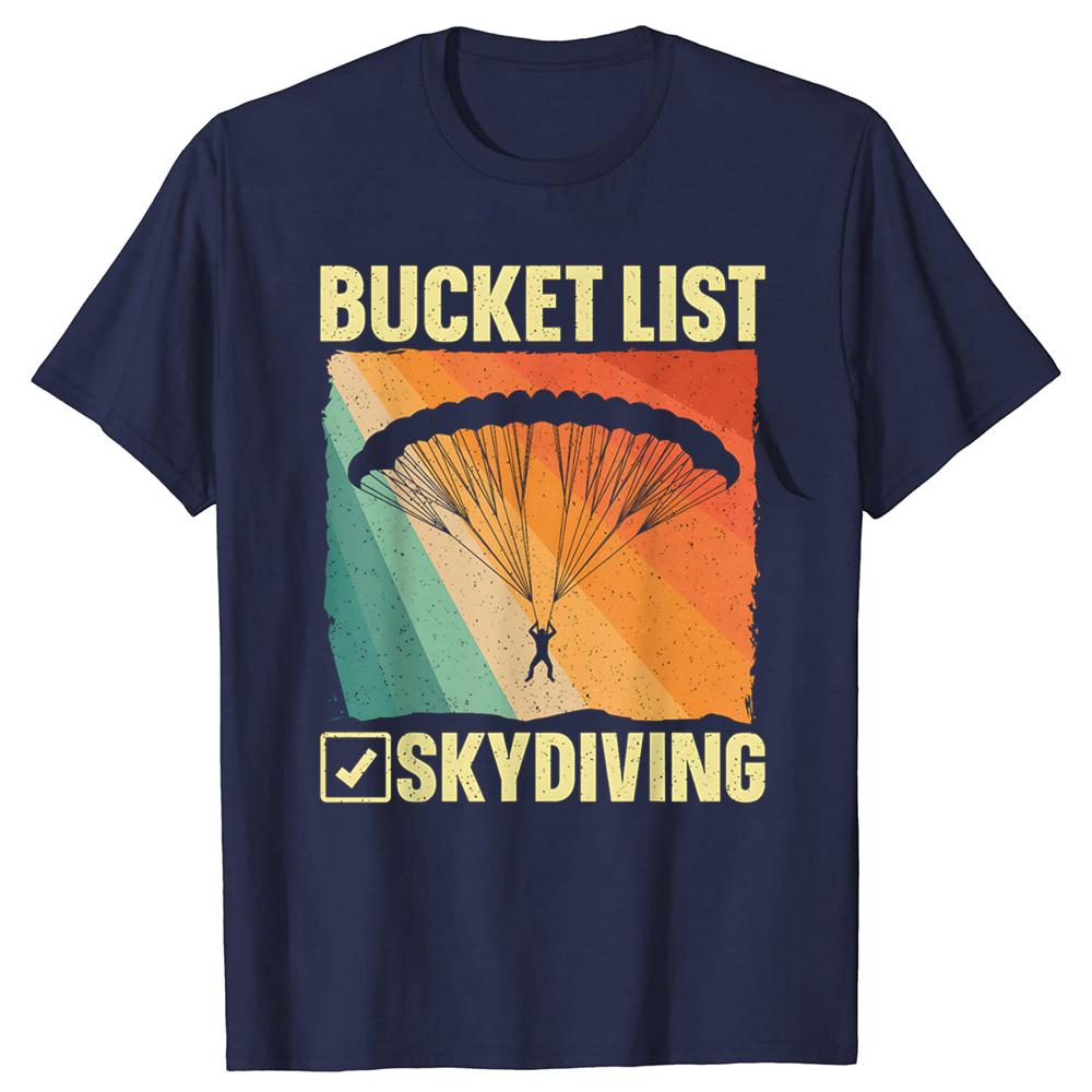 Funny Skydiving Art For Men Women Skydiver Sky Diving Lover T Shirt Fashion Cotton Short Sleeve Oversized Loose Tshirt Tops