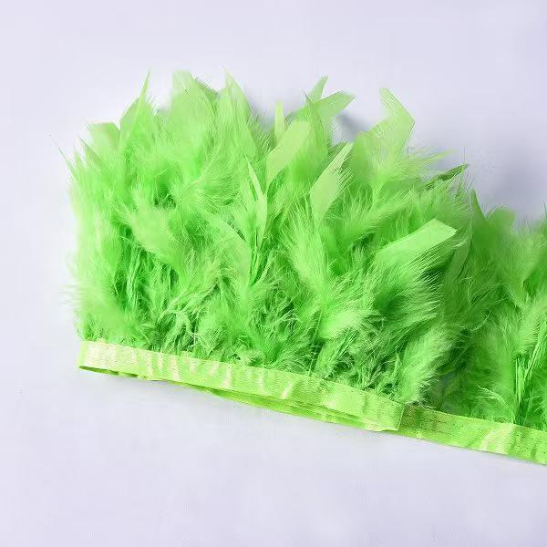 Turkey Feather Trim for DIY Stage Costume & Skirt Decoration
