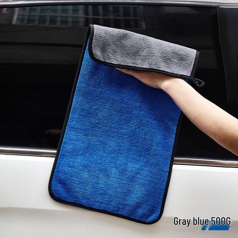 Quick-Dry Thickened Coral Fleece Car Wash Towel - Highly Absorbent for Efficient Cleaning